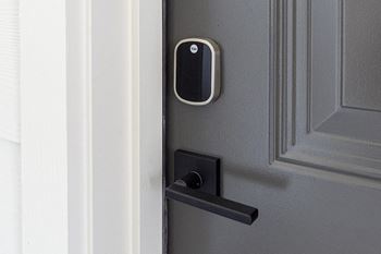 Smart locks at entry way.